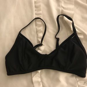 Black strappy bikini top
